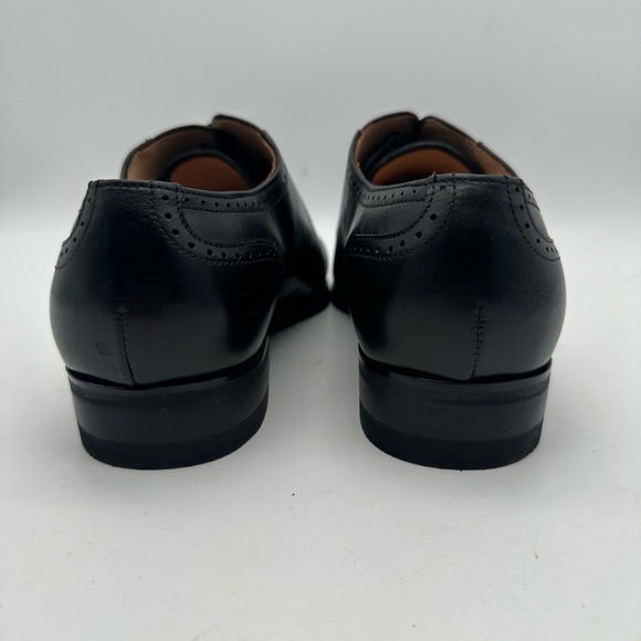 DAPPER SHOES CO. Handcrafted Men's Black Cap Toe Brogue Genuine Leather Size 9 - Picture 9 of 9